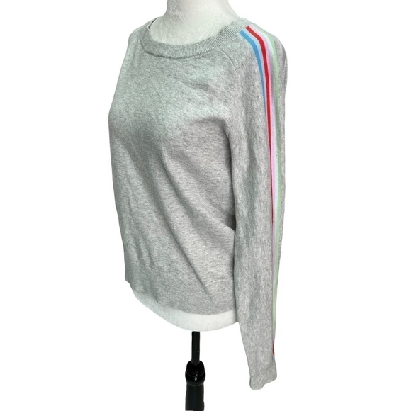 GAP Grey Cotton Crew Neck Raglan Sleeve Sweater Size S - Picture 2 of 12